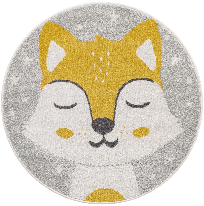 Banbury · Fox rug, gray and yellow
