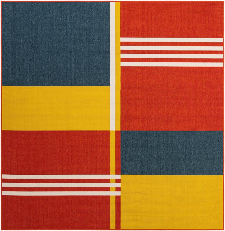 7' 10 x 7' 10 Dover · Geometric Outdoor Rug, multi