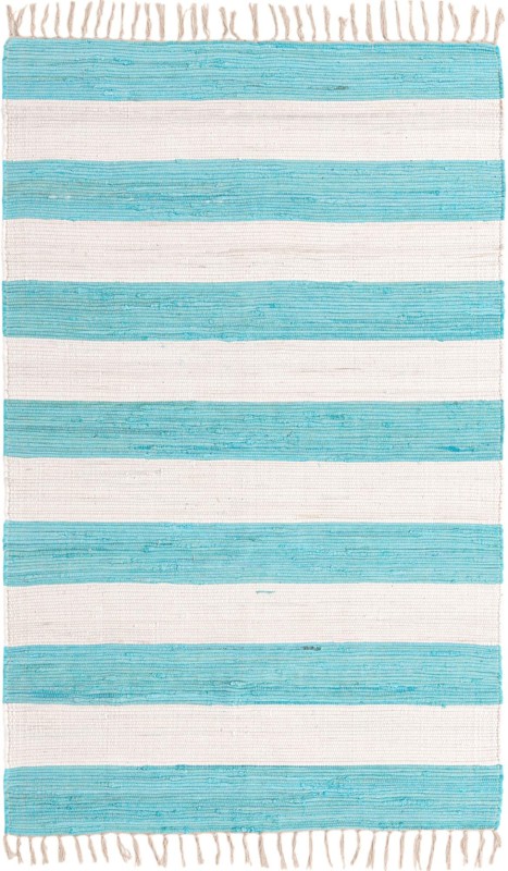 5' 1 x 8' Flagstaff · Striped Chindi Rug