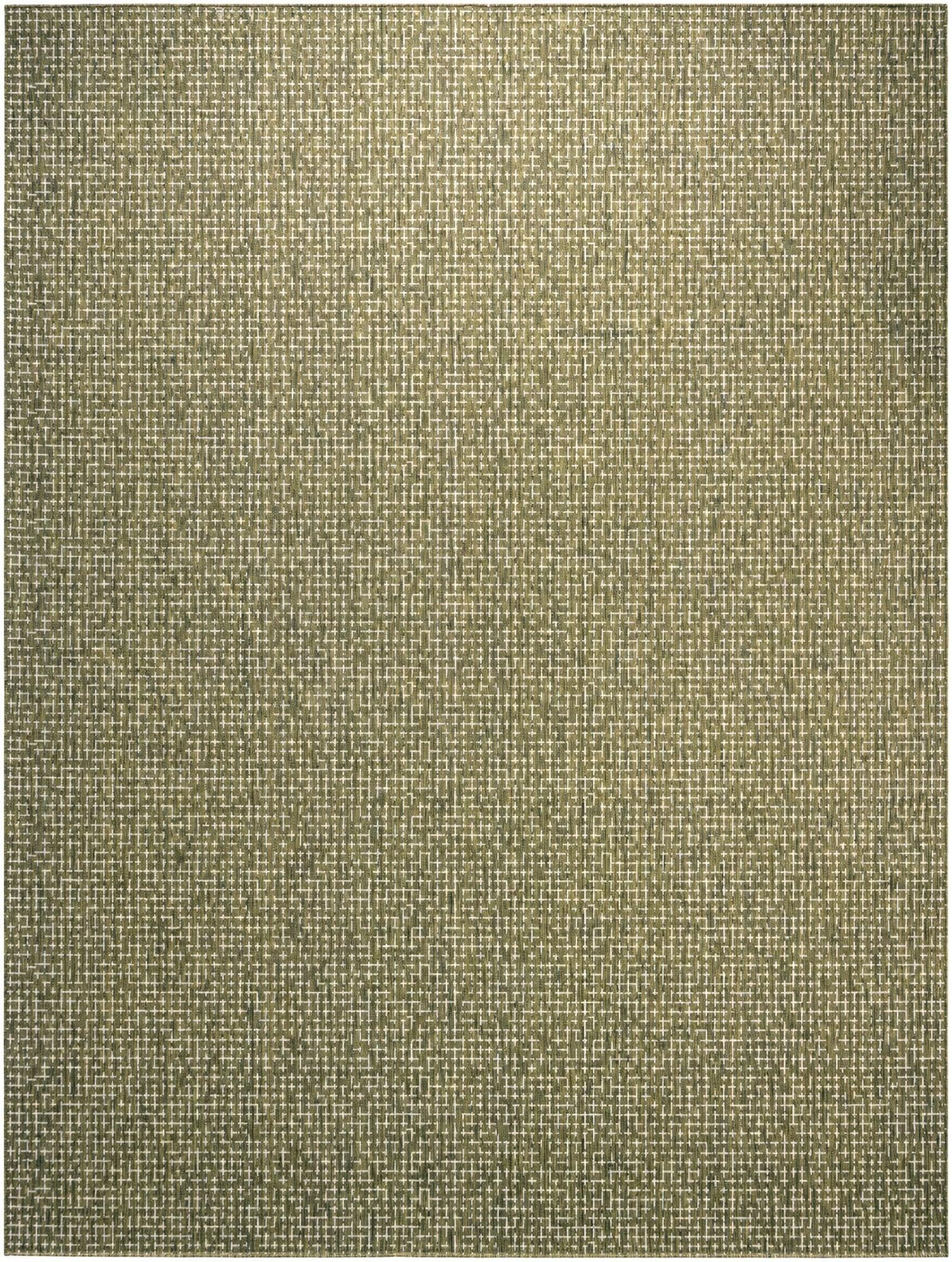 9' x 12' Loam · Plaid Outdoor Rug, green