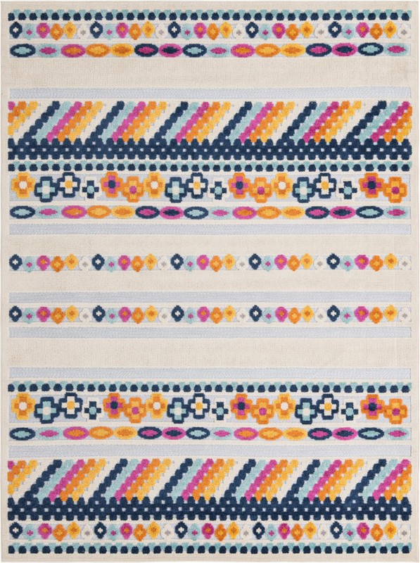 7' x 10' Tanner · Geometric Outdoor Rug, gray