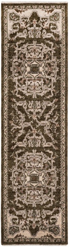 2' x 7' 7 Colter · Border rug, green