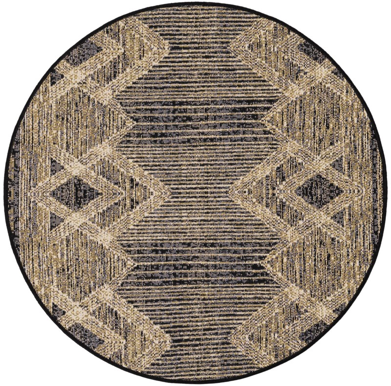 3' x 3' Arroyo · Border Outdoor Rug, charcoal