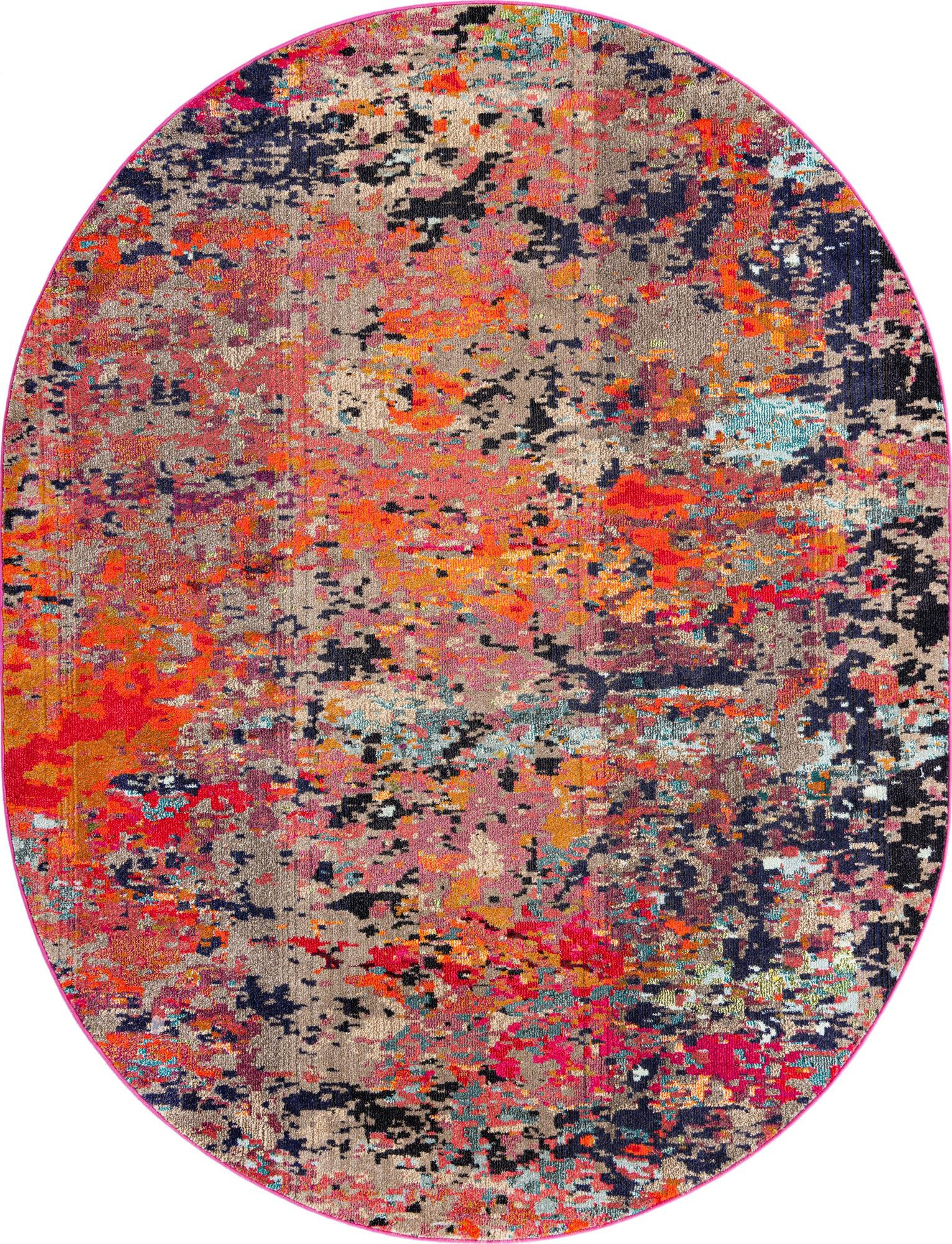 7' 10 x 10' Rafferty · Abstract Washable Rug, multi