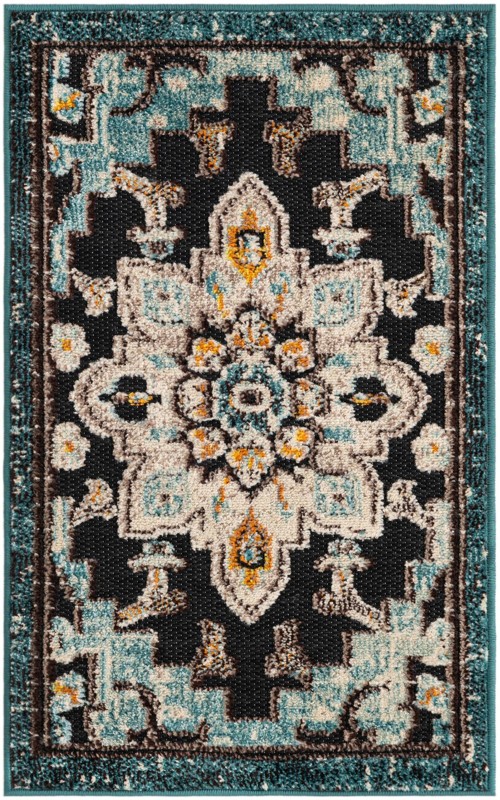 2' x 3' Oldham · Border Outdoor Rug, navy blue
