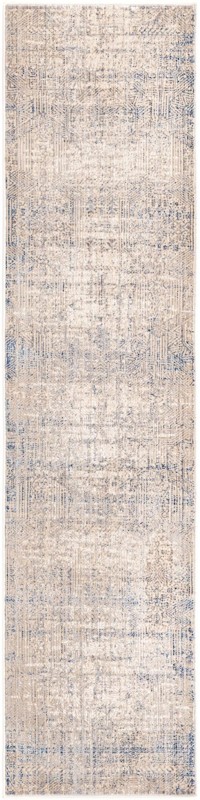 2' x 8' Harte · Distressed rug, blue gray and ivory