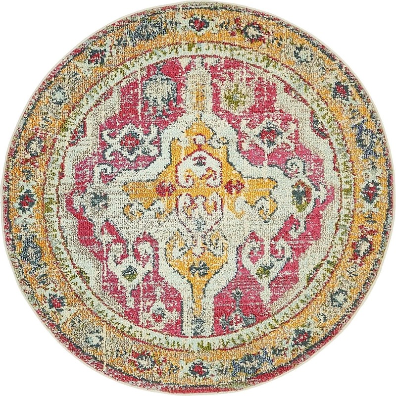 4' x 4' Peverell · Medallion Washable Rug