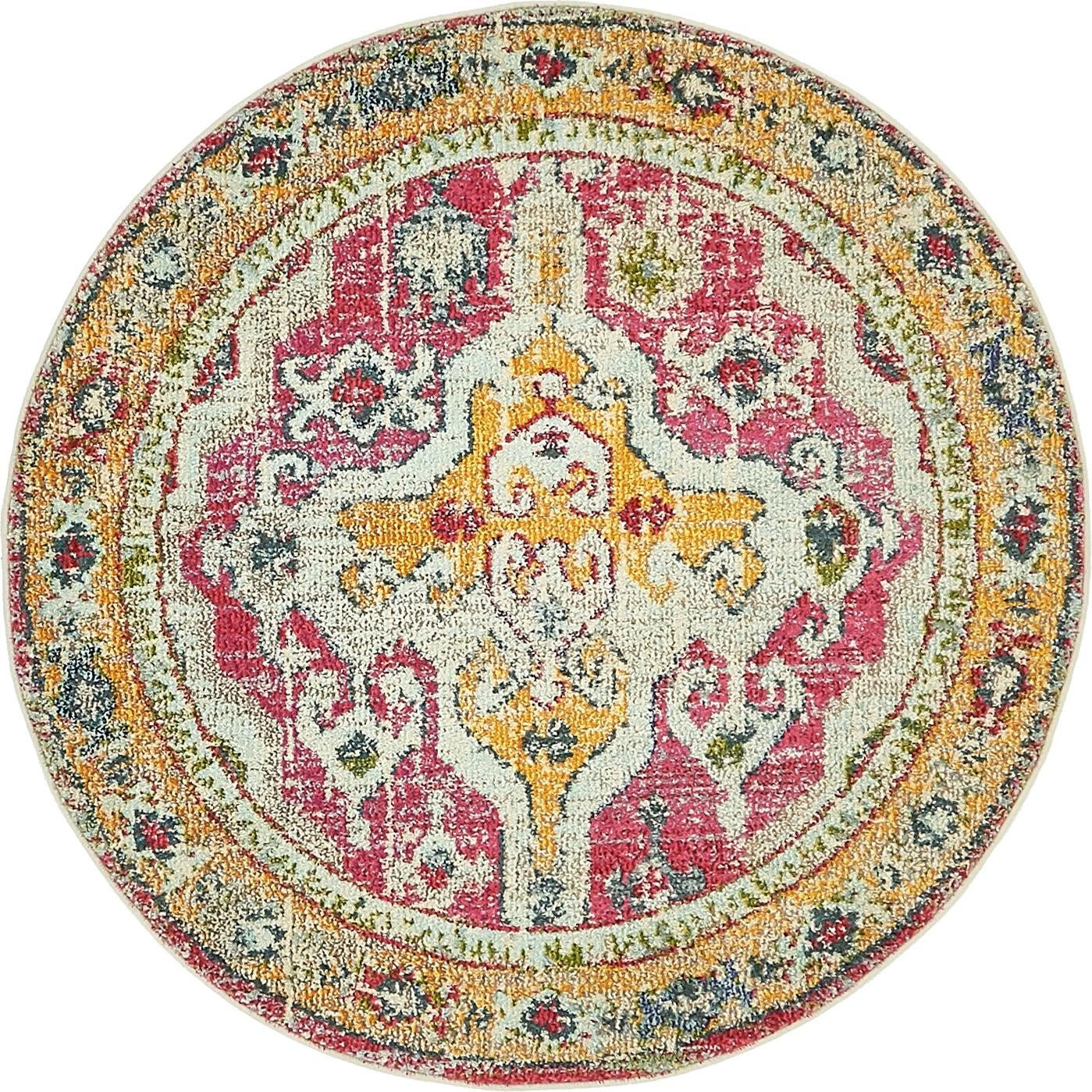 4' x 4' Peverell · Medallion Washable Rug