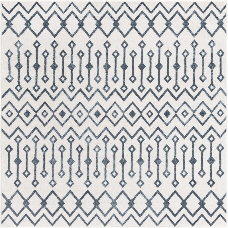 5' 3 x 5' 3 Eugene · Chevron rug, coastalwhite