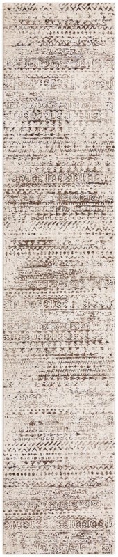 2' 6 x 13' Gleason · Abstract rug, chocolate brown