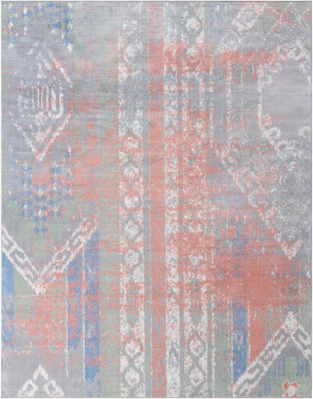 9' x 12' Montague · Abstract Washable Rug, multi