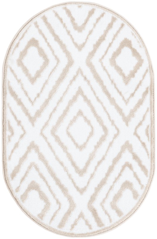 2' x 3' Brattleboro · Diamond rug, snow white