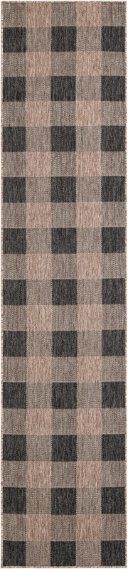 Ramona · Plaid Outdoor Rug, black and brown