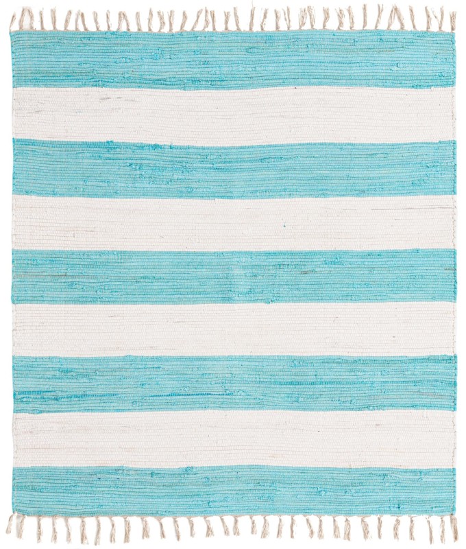 5' 1 x 5' 1 Flagstaff · Striped Chindi Rug