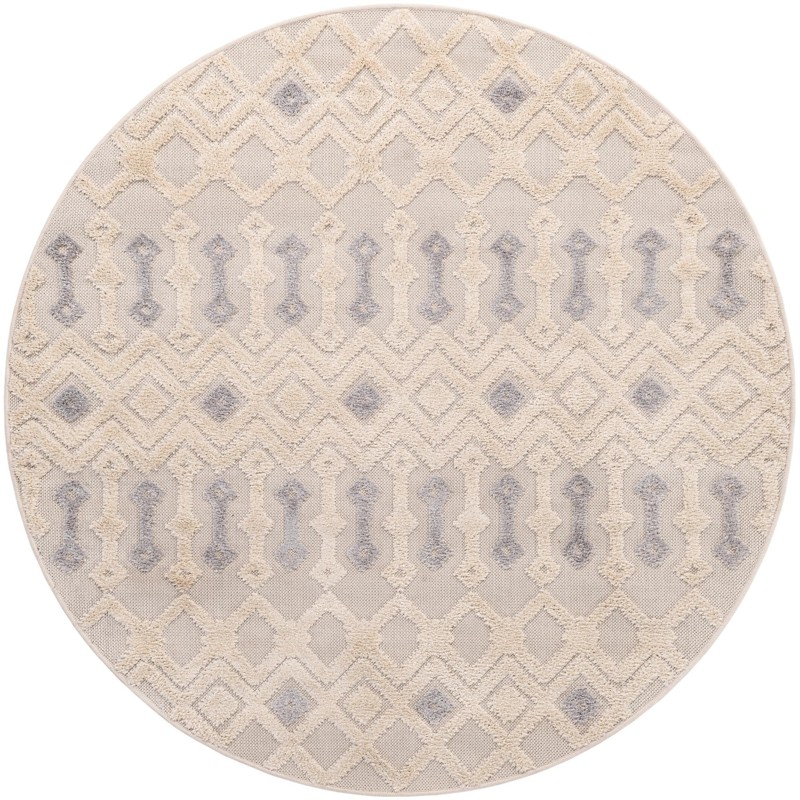 5' 3 x 5' 3 Rothwell · Diamond rug, sandy beige
