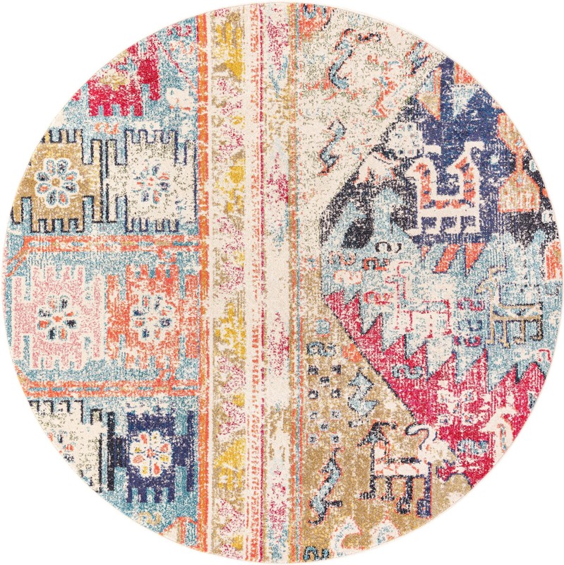8' x 8' Falcon · Patchwork Washable Rug