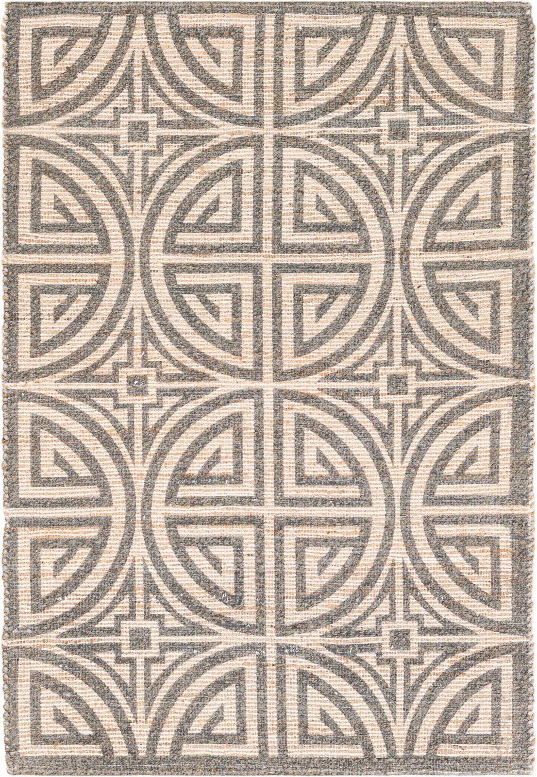 4' 1 x 6' 1 Pasco · Geometric rug, gray and ivory
