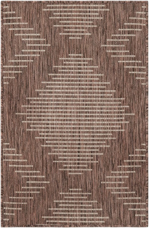 Harlow · Diamond Outdoor Rug, brown