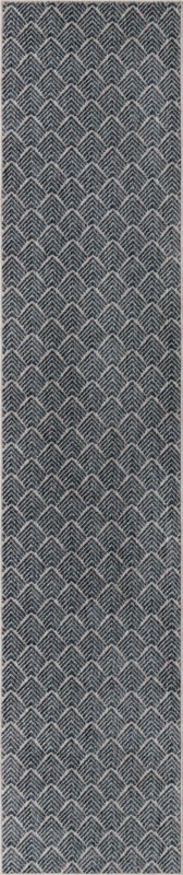 Riverbend · Chevron rug, harbor blue