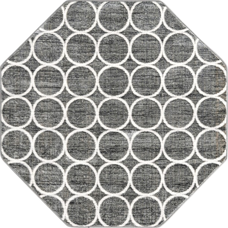 Corvallis · Geometric rug, grey