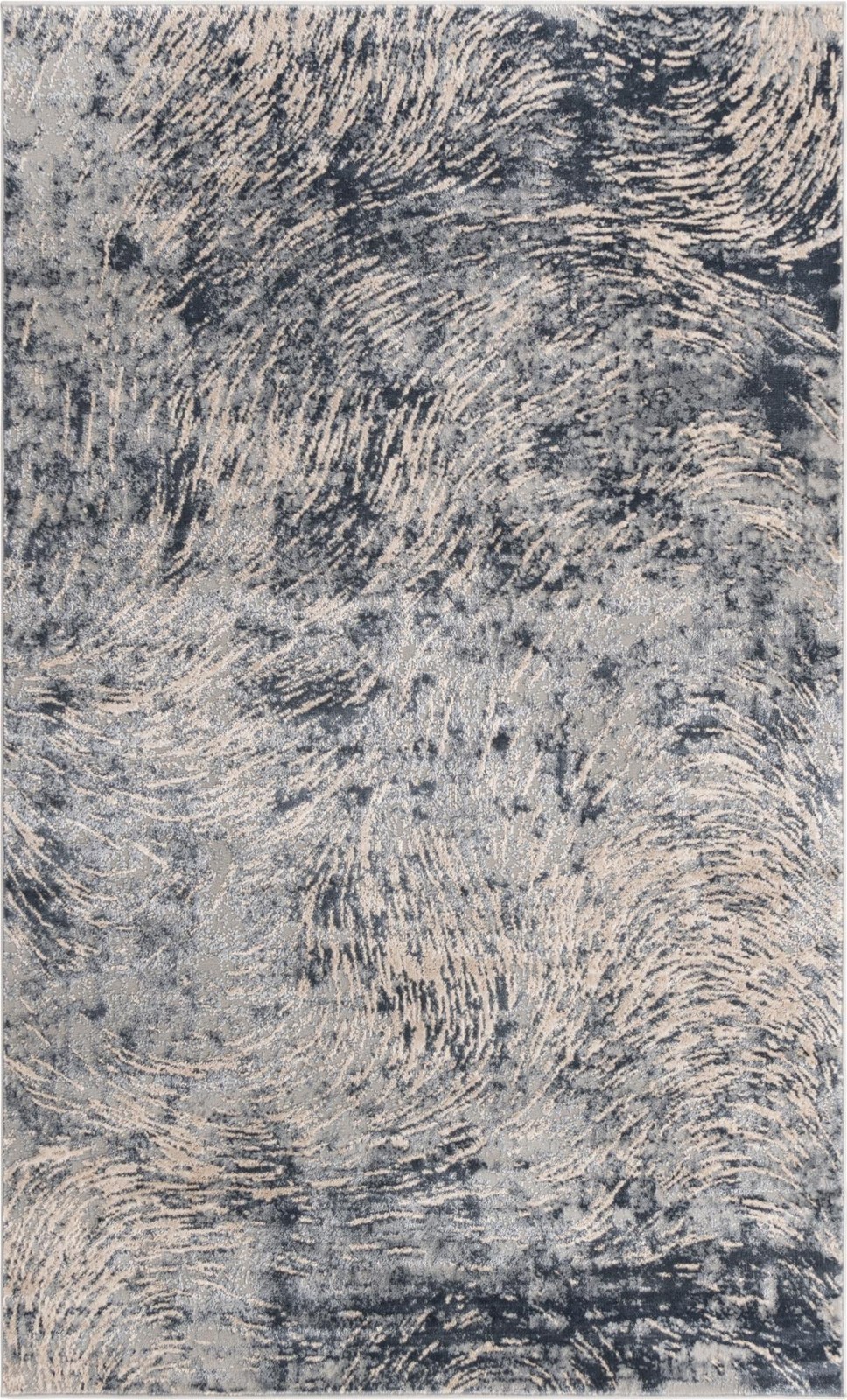 5' x 8' Redlands · Abstract rug, grey