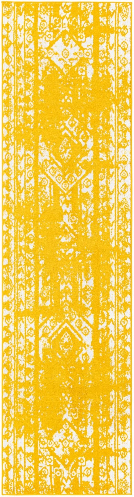 2' 7 x 10' Underhill · Abstract rug, yellow