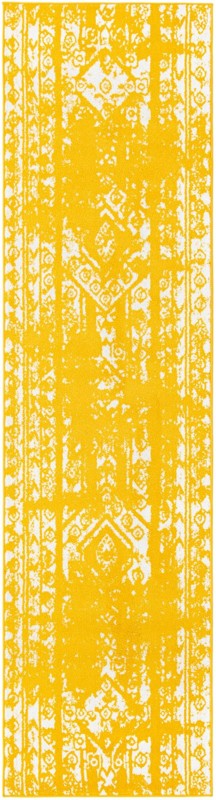 2' 7 x 10' Underhill · Abstract rug, yellow