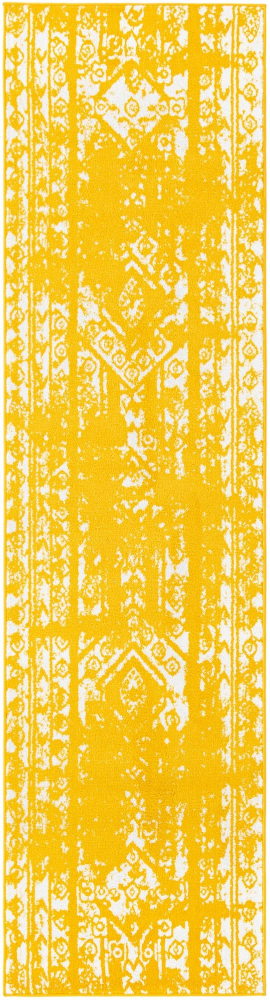 2' 7 x 10' Underhill · Abstract rug, yellow