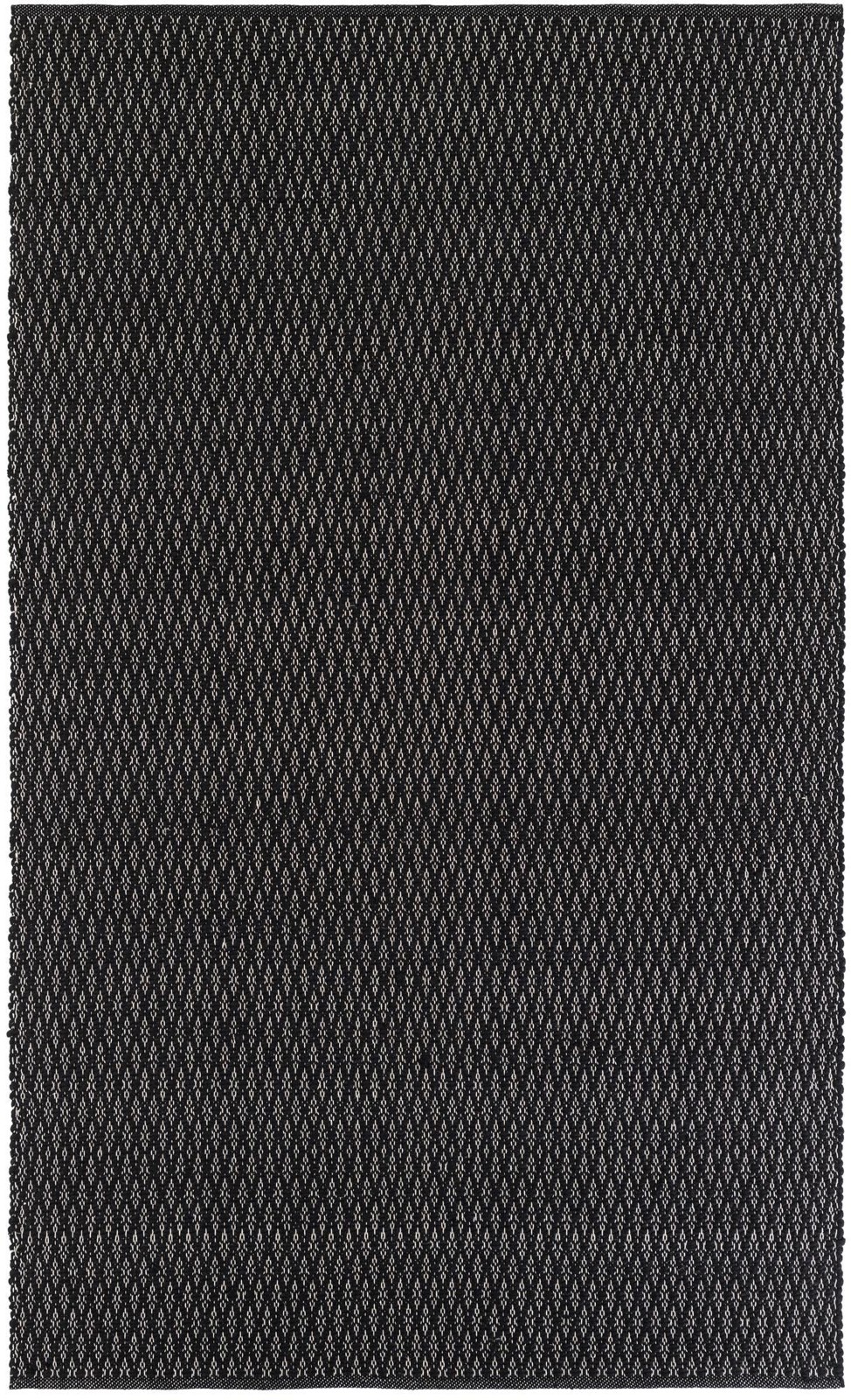 5' 1 x 8' Vetch · Lattice Wool Rug, black
