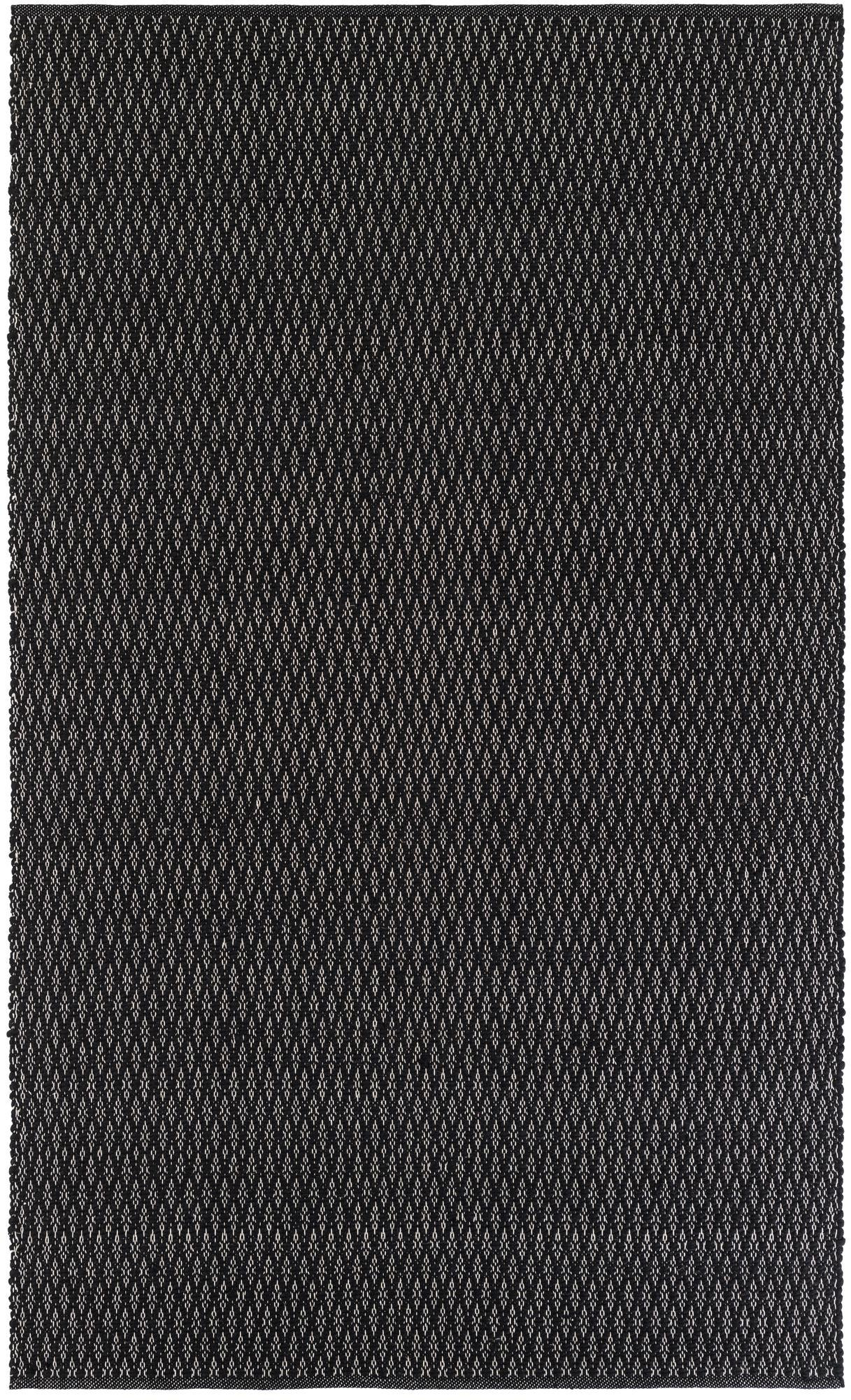 5' 1 x 8' Vetch · Lattice Wool Rug, black