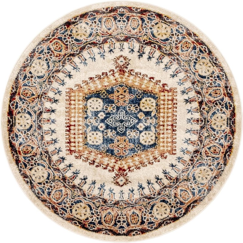 4' x 4' Briscoe · Border rug