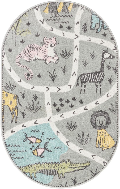 3' 3 x 5' 3 Briar · Pictoral rug, gray