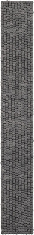 1' 2 x 10' Hawthorne · Solid Wool Rug, gray