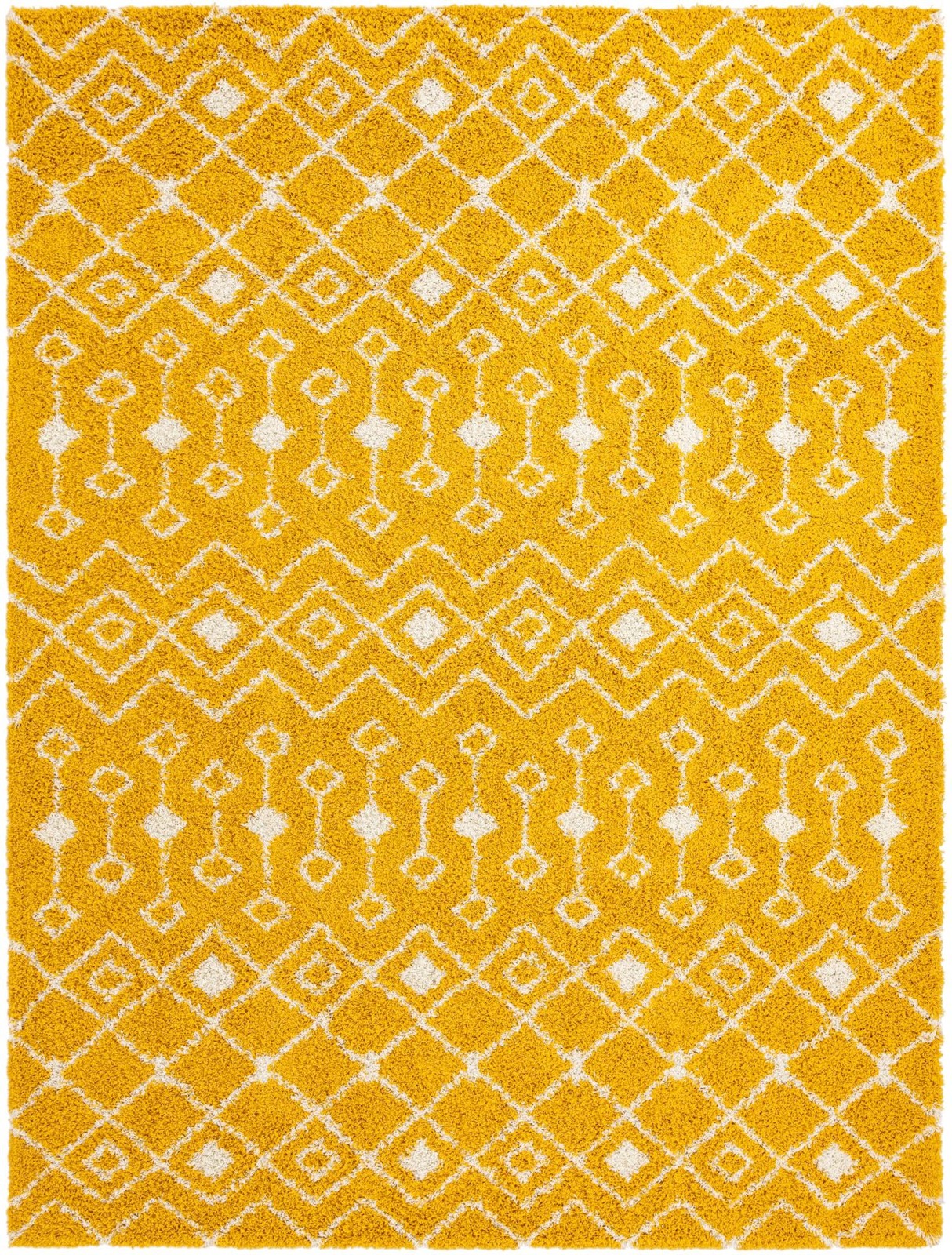 10' x 14' Bayley · Chevron Shag Rug, yellow