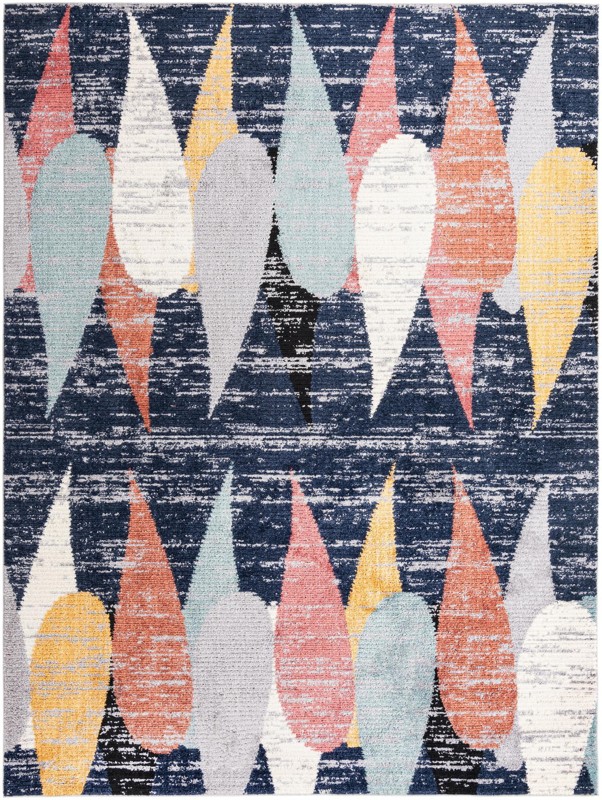 9' 10 x 13' Petaluma · Abstract rug, blue