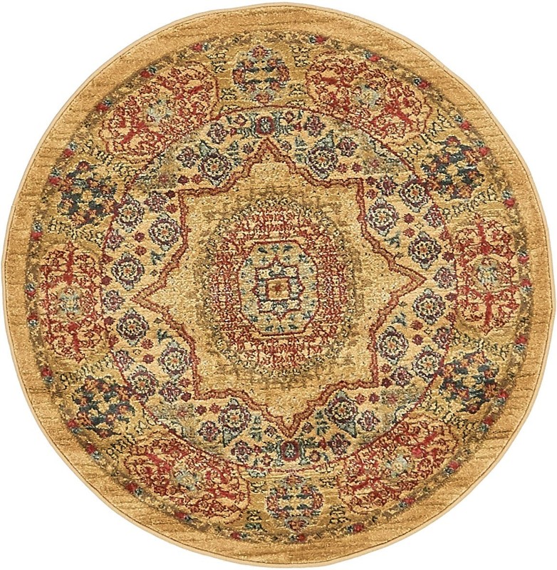 3' x 3' Wicker · Border rug
