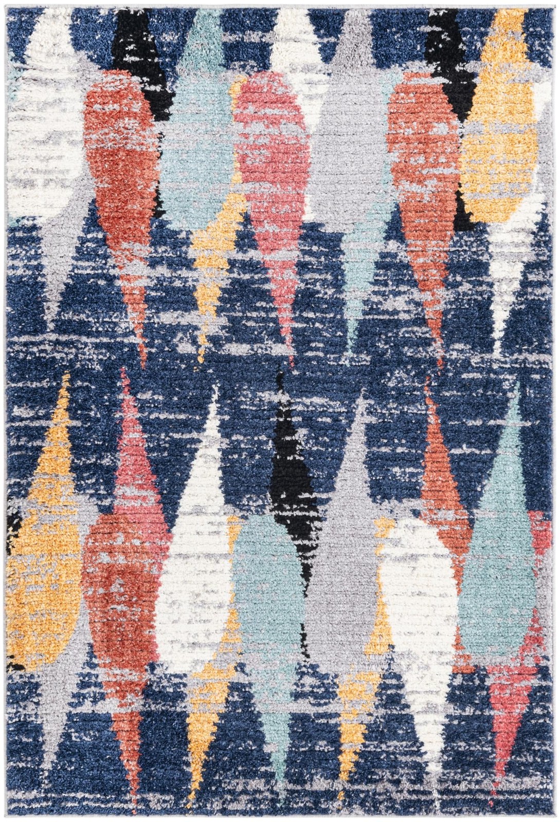 4' x 6' Petaluma · Abstract rug, blue