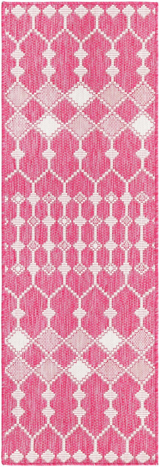 2' x 6' Ramsden · Diamond Outdoor Rug, magenta