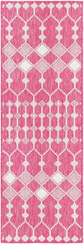 2' x 6' Ramsden · Diamond Outdoor Rug, magenta