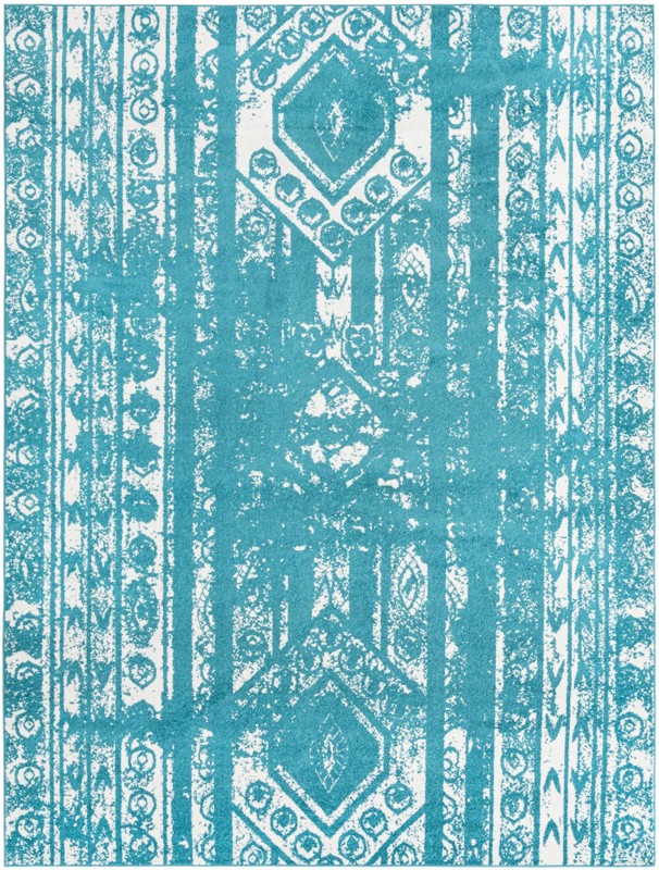 10' x 13' Underhill · Diamond rug, turquoise