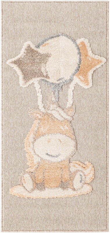 2' x 4' Myles · Pictoral rug, peach blossom