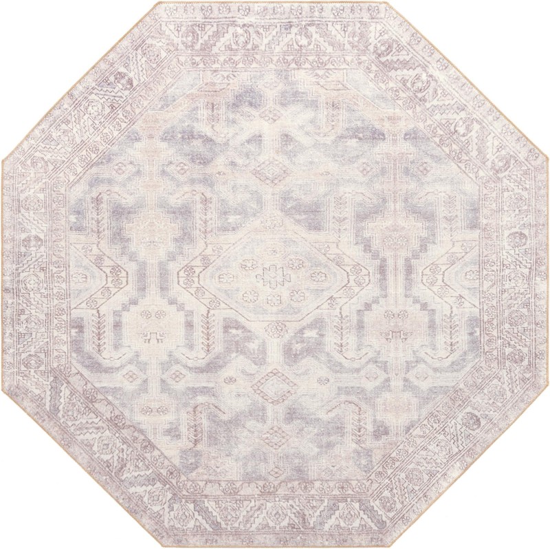7' 6 x 7' 6 Walford · Border Washable Rug, grey