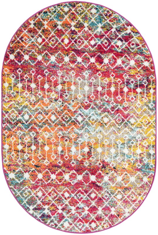 4' x 6' Boswell · Diamond rug, multi