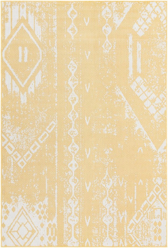 Wildman · Abstract Outdoor Rug, yellow