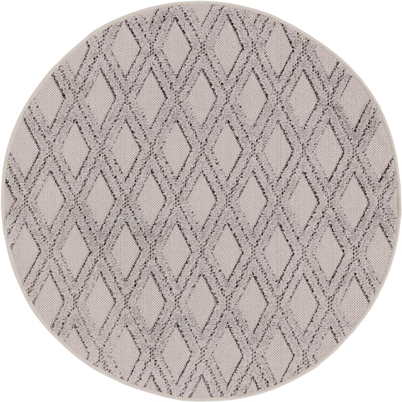 Goshen · Diamond rug, sandy beige and gray
