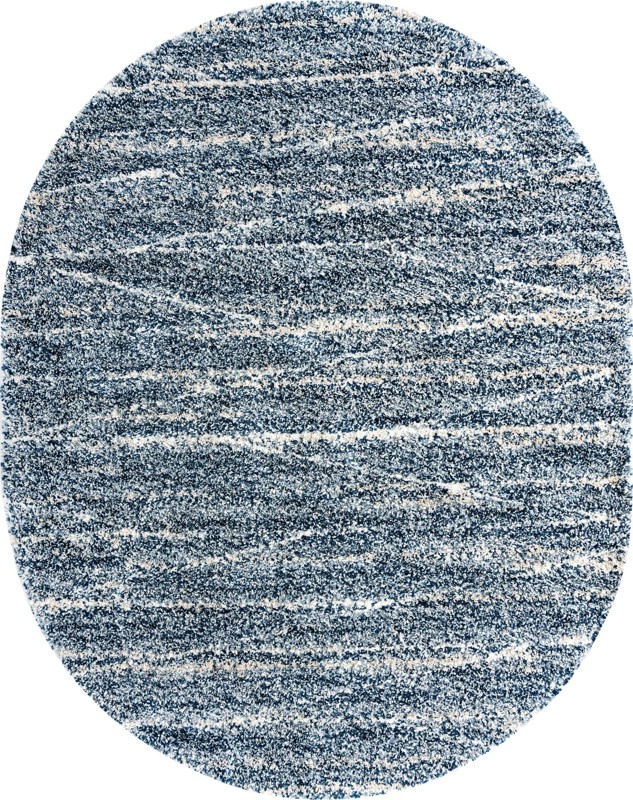 Edenton · Lines Shag Rug, blue