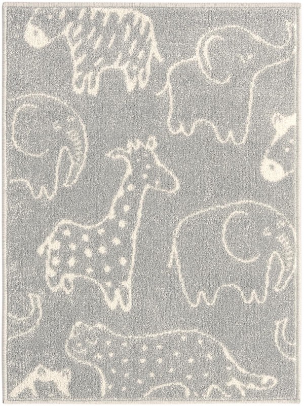 2' 2 x 3' Ernest · Pictoral rug, gray
