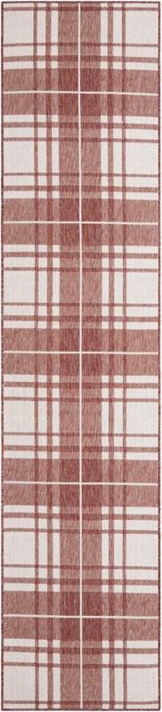 Maguire · Plaid Outdoor Rug, red