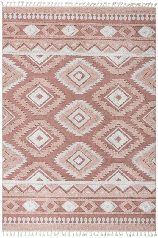 9' 6 x 14' 3 Bernard · Border rug, pink