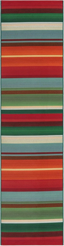 2' 7 x 11' Lomax · Abstract Outdoor Rug